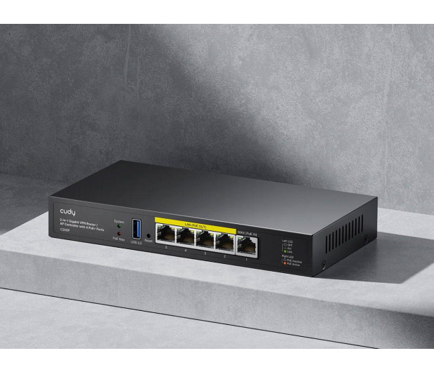 Cudy Kontroler AP C200P Router VPN PoE+ - 1504299 - zdjęcie 4